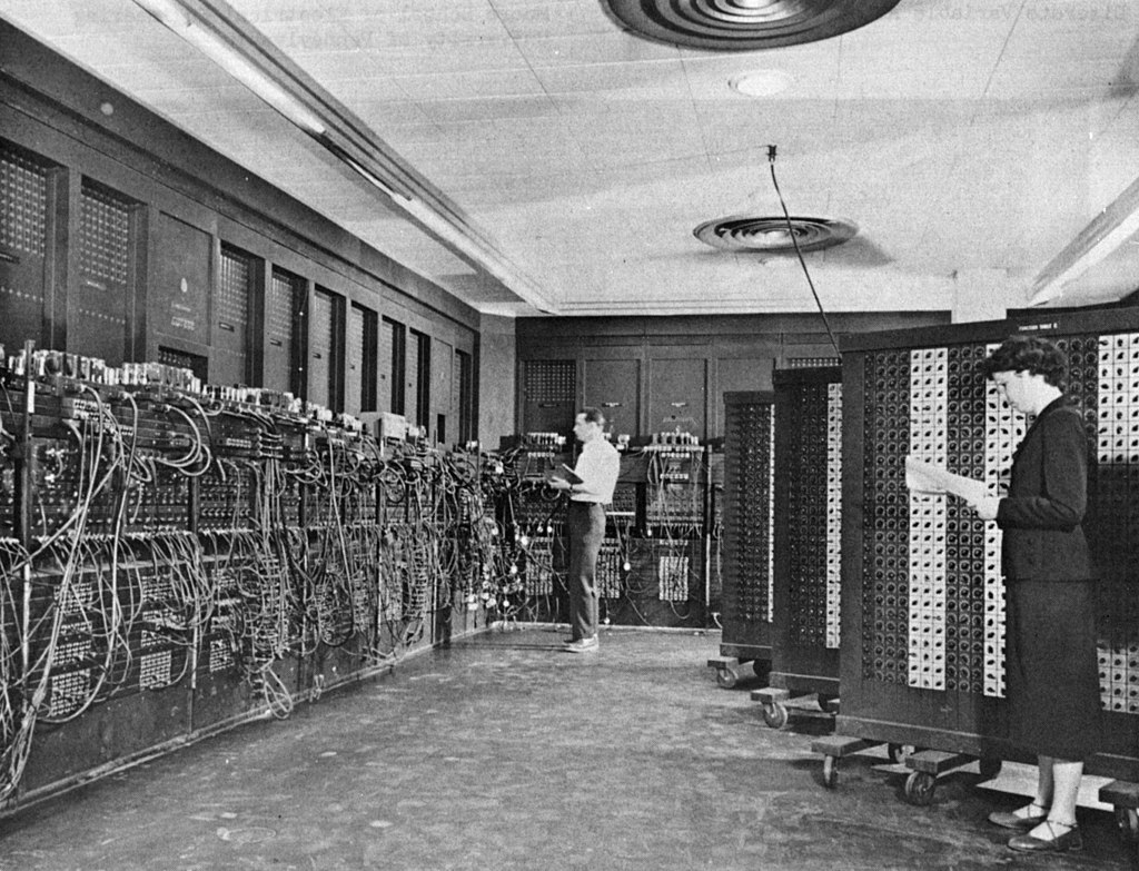foto del primo computer: l'eniac