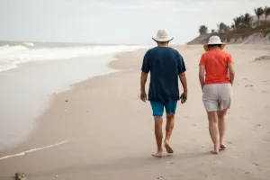 coppia al mare di spalle, vecchiaia serena grazie ad un fondo pensione